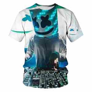 T-shirt élégant en coton imprimé personnalisé pour hommes T-shirt uni vierge à manches courtes décontracté doux et respirant - Product Image 2