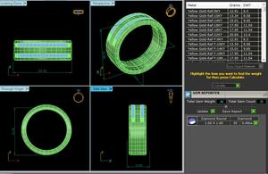 Aniva Jewels Bague d'éternité en or jaune 14K Stylish Trendy 0.46ct White Lab Grown Diamond Engagement Wedding Gift for Women IGI - Product Image 6
