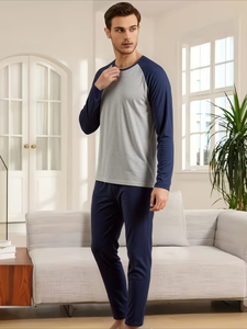 Conjunto de camisetas y pantalones cortos de manga corta de algodón al por mayor para hombre, ropa de dormir informal de verano hecha en Bangladesh - Product Image 4