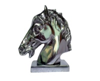 Sculpture décorative de statue de dessus de table de tête de cheval