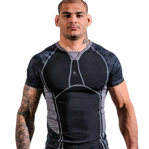 <b>Custom</b> Short Sleeve Surf Logo Mma Bjj <b>Compression</b> <b>Shirt</b> Sublimated Jiu Jitsu Rashguards <b>Design</b> Your Own <b>Custom</b> Rash Guard - Product Image 4