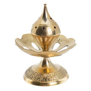 Brûleur d'encens en laiton antique, article de Pooja et accessoires, brûleur de Loban de luxe, décoration de mariage Diwali, diffuseur d'encens pour cadeaux - Product Image 2