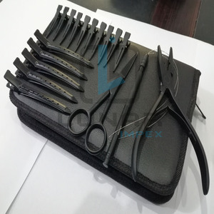 Premium <b>Multi</b> Function Adjustable Mini Generic Hair Extension <b>Tools</b> Accessories for Salon Work in Black Matte Color - Product Image 5