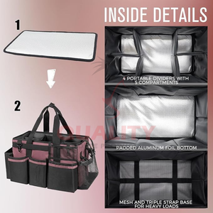 Sac de toilettage compact pour chevaux avec fond renforcé et larges ouvertures et sangles confortables pour un toilettage quotidien efficace à vendre - Product Image 3