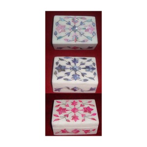 Luxury Indian Art Work Mother of Pearl Inlay Jewelry <b>Box</b> for <b>Birthday</b> and Wedding 100pcs Min Order for <b>Gifting</b> and Decoration - Product Image 1