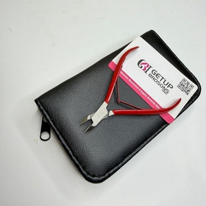 Wholesale Professional Durable Red Powder Coating Plastic Finger Nail Clipper Sharp <b>Cuticle</b> Nipper Custom Logo Beauty <b>Tool</b> - Product Image 1