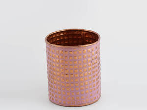 Maceta de jardín de forma redonda de la mejor venta en cobre con acabado de color rosa para exhibición de flores en interiores y exteriores al mejor precio - Product Image 3