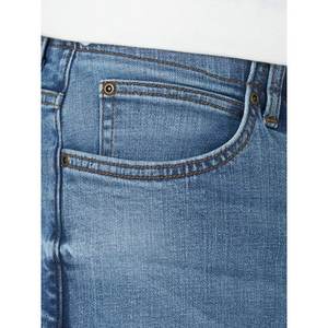 2025 Summer Thin Men's Stretch Baggy <b>Jeans</b> <b>Elastic</b> <b>Waist</b> Embroidery Business Casual Straight Denim Trousers Classic Style Male - Product Image 2