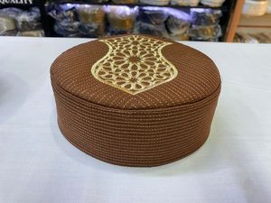 맞춤형 로고 터키 모자 자수, 기도 이슬람 남성용 Nalain 전통 Kufi 모자, 프리미엄 폴리에스터 면 패브릭 토피. - Product Image 3