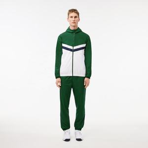 Ensembles de survêtements 2 pièces tendance pour hommes, tissu léger, plusieurs couleurs, coupe ajustée, style zippé, sweats à capuche et pantalons de jogging - Product Image 1