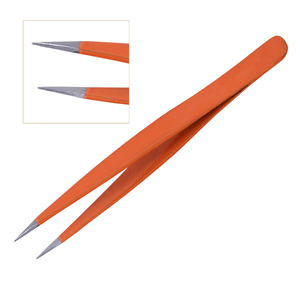 Pince à épiler d'extension de cils en acier inoxydable Ensemble de pinces à épiler Outils de soins de beauté des cils Logo personnalisé - Product Image 3