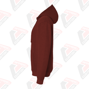 Sweatshirts à capuche tricotés en polyester/coton pour hommes avec logo personnalisé Sweatshirts à capuche d'hiver épais à épaules tombantes brodés Design teint uni Non - Product Image 3