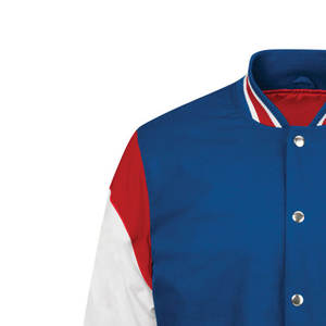 Vestes d'université chaudes en laine pour hommes pour la saison d'hiver avec doublure intérieure matelassée et fermeture à pression - Product Image 5