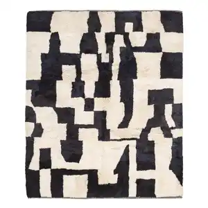 100% hand gewebter Teppich aus natürlicher Wolle Marok kanis cher Teppich Authentischer marok kanis cher Beni Ourain Berber Orientalischer Teppich Marok kanis che Teppiche für das Wohnzimmer