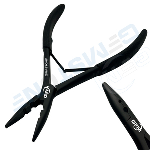Pince à extensions de cheveux professionnelle GEMSTONE ENTERPRISES de 7 pouces, en acier inoxydable, pour l'installation de micro-anneaux et de nano-anneaux, modèle P-57 - Product Image 5