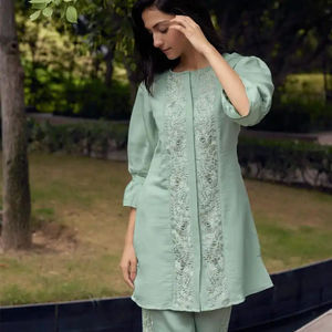 ÚLTIMO DISEÑO DE ROPA INDIA PARA MUJER, CON BORDADO DE ALGODÓN PURO Y ESTILO CORD-SET, PARA OCASIONES ESPECIALES - Product Image 1