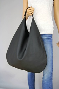 Sac à bandoulière en cuir véritable durable Slouch Hobo Large Casual Handmade Tote Vintage Zipper Closure Shopping Bags LHB-0109 - Product Image 5