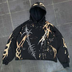 Wholesale 100%Cotton Customized Logo Zip up Printing <b>Hoodies</b> for <b>Men</b> Double Layered Hat Fashion Able Hoodie - Product Image 3