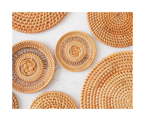 Set de table en rotin fabriqué à la main prix d'usine pour les grossistes-Set de table en rotin durable et résistant à la chaleur parfait pour assiette à manger - Product Image 4