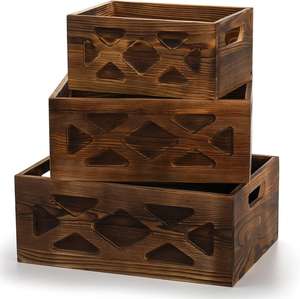 Acacia Wood <b>Memory</b> <b>Box</b> with Hinged Lid Handmade Wooden Jewelry & Keepsake Storage <b>Box</b> - Product Image 4