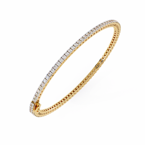Fabulous 18K <b>Gold</b> Lab Grown Diamond Bracelet & <b>Bangle</b> - Product Image 4