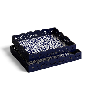 Plateau décoratif en laque florale, fait à la main, motif floral, pour la présentation sur table, le service et la décoration de la maison, en provenance du Vietnam - Product Image 3