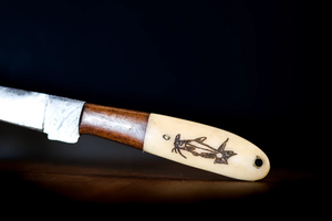 Cuchillo De Filete de acero de Damasco OEM, maquinilla de afeitar de alto carbono, opciones de mango personalizado afilado, cuchillos flexibles de cocina y de camping al por mayor - Product Image 6