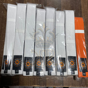 Brazilian Jiu Jitsu GI <b>Belt</b> Customizable 10 oz Twill Cotton <b>Fabric</b> with Premium Quality Stitching Front Logo Karate Suits Style - Product Image 3