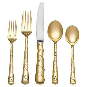 Handcrafted Metal Cutlery Set with Modern Design Metal Cutlery Set Metal Flatware Set Metal Flatware Set for Home and Kitchen - Product Image 1