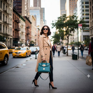 Sac à main de luxe pour femme en cuir véritable résistant à l'eau, sac à bandoulière tendance, deux sangles ouvertes pour un usage quotidien - Product Image 2