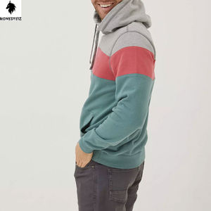 เสื้อฮู้ดสวมหัวของผู้ชายผ้าฝ้ายโพลีเอสเตอร์ผ้า100% น้ำหนักเบาลวดลายลำลอง - Product Image 6