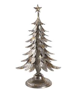 Centro de mesa festivo de árbol de Navidad de mesa de metal elegante para fiestas de Navidad e ideas de decoración del hogar - Product Image 2