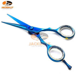 2 pièces Ciseaux de coiffure professionnels en acier inoxydable pour la coupe de cheveux de précision, éclaircissage, ciseaux de barbier pour gaucher, 28 dents - Product Image 2
