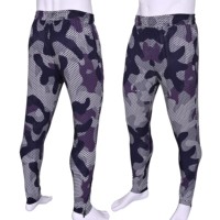 Pantalon de jogging décontracté en velours côtelé imprimé pour homme, couche de base athlétique, anti-humidité, entraînement, coupe droite, rayures incurvées