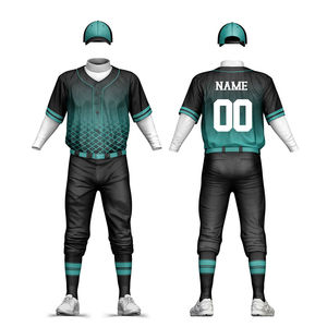 Meilleur produit fabriqué au Pakistan Vêtements d'équipe personnalisés Ensemble d'uniformes de baseball à manches courtes de qualité supérieure Nouvelle arrivée - Product Image 1