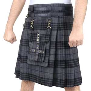 Kilts écossais traditionnels des Highlands unisexes de qualité supérieure 100% respirants personnalisables avec motifs écossais et logo personnalisé - Product Image 2