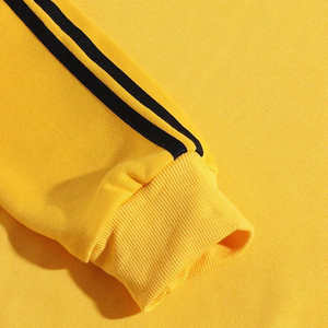 OEM 2025 Sweat à capuche personnalisé surdimensionné lourd 100% coton vierge double couche de couleur jaune pour hommes - Product Image 4