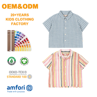 Chemise en coton biologique pour enfants, chemise boutonnée pour tout-petits garçons, haut personnalisé imprimé pour enfants, vêtements durables pour enfants, chemise à boutons pour enfants