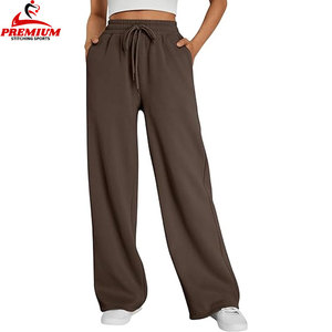 Custom Plus Size Women's Pants & <b>Trousers</b> for Casual Wear Custom Streetwear Cotton Fleece Sweatpants - Product Image 3