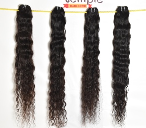 Fabrica cabello indio crudo 100% máquina virgen doble trama cabello humano sin procesar cutícula alineada extensiones de cabello humano - Product Image 1