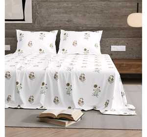 Sábana Premium King Size 100% Algodón 93x108 Pulgadas, Suave, Duradera, Tejido No Tejido, Absorbente de Humedad, Resistente a las Arrugas - Product Image 4