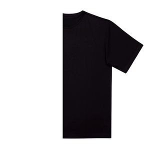 เสื้อยืดลำลองผู้ชายไซส์ใหญ่ คุณภาพสูง ปรับแต่งโลโก้ได้ ด้านหน้าสีดำ 220gsm ผ้าฝ้ายออร์แกนิค 100% ระบายอากาศได้ดี ปักลาย - Product Image 3