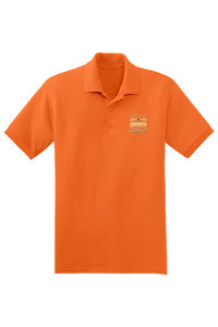 เสื้อยืดโปโลผู้ชายน้ำหนักมาก220-280gsm โลโก้ได้ตามต้องการเสื้อยืดกอล์ฟปักลายเสื้อลำลองแบบถักสีพื้น - Product Image 5