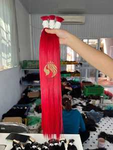 Extensiones de cabello humano de alta calidad 100%, hueso recto, Color rojo a granel, cabello indio vietnamita crudo, modelo de cabello indio HD, CALIDAD SUPERIOR - Product Image 3