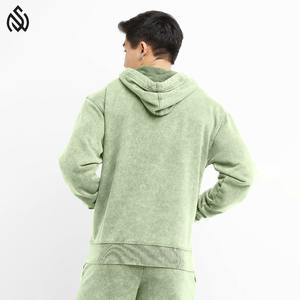Sudaderas con capucha lavadas con ácido para hombre, gran oferta, 100% algodón, estampado bordado personalizado, venta al por mayor, estilo Hip Hop - Product Image 2