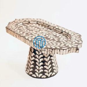 Élégant Superbe Idéal pour le Ramadan Eid Chocolat Décor Arabe Ramadan Eid Nacre Incrustation Plateau de Service - Product Image 1