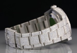 Luxury Moissanite Diamond <b>Watch</b> <b>for</b> Men <b>Women</b> Fully Iced Timepiece Hip Hop Bling Style VVS Stones Stainless Mechanical <b>Watches</b> - Product Image 4