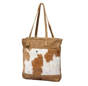 Haute Qualité Solide Brun En Cuir Véritable Grand Portable Fermeture À Glissière Sac Résistant À L'eau Logo Personnalisé pour Hiver Printemps - Product Image 1