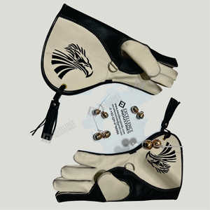Gants de fauconnerie en cuir de haute qualité avec logo original, avec tige en carbone, imperméables, durables, légers, pour l'entraînement des faucons et la chasse - Product Image 2