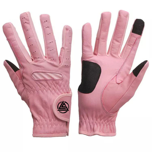 Gants d'équitation d'hiver unisexes personnalisés pour hommes, en tricot multicolore et cuir, en polyester, pour l'équitation, meilleurs gants 2026 - Product Image 1